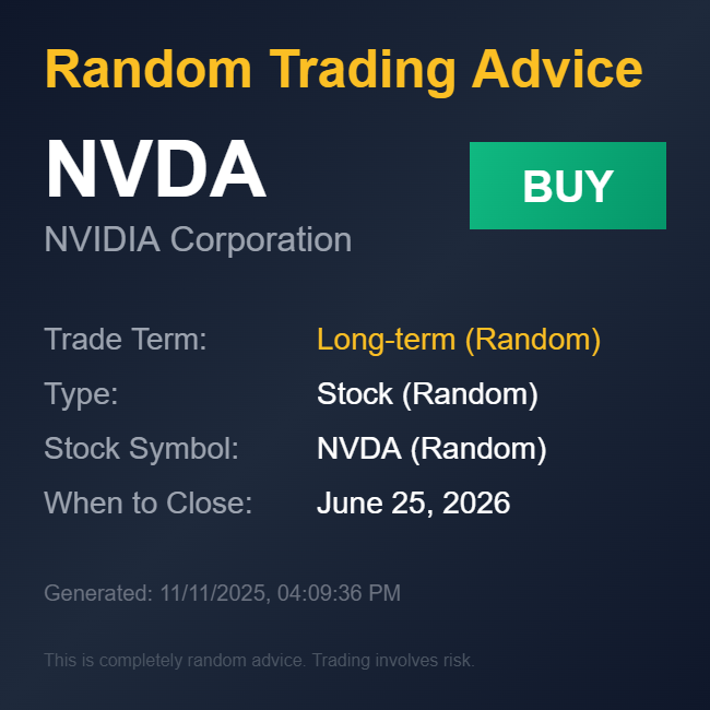 Random Trading Advices